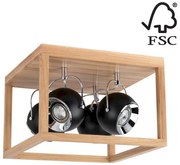 Spot-Light 5224474 - LED Mennyezeti lámpa ROY 4xGU10/5W/230V matt tölgy