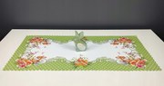 Húsvéti futópad 40x85 nyuszi húsvét Zöld Oldal Virágok húsvéti tojás