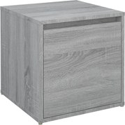 vidaXL szürke sonoma színű szerelt fa tárolódoboz 40,5 x 40 x 40 cm