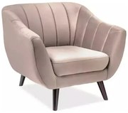Elite Velvet fotel, bézs