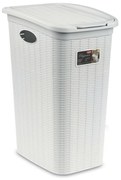 STEFANPLAST Elegance szennyeskosár 36 L, fehér
