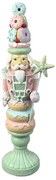 Nagy Diótörő karácsonyi figura sütemény glitteres LED-es 46 cm