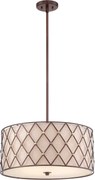 Quoizel klasszikus függeszték brown lattice bézs réz elsqzbrownlatticepl