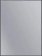 Erga Rectangle, téglalap alakú tükör 60x80 cm, fekete keret, ERG-V01-RECTAGLE-6080-BK