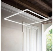 Ideal Lux - ORACLE SLIM LED zsinóros csillár / 44 W / 230 V / 3000 K / 70x70 cm / fehér