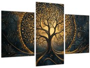 Kép – Arany aurájú fa (90x60 cm)