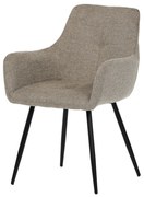 Modern Karos Étkezőszék Trüffel Színű Szövet Kárpittal. DCH-226