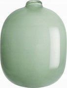 Üveg Váza Zöld 12,5 CM Egyedi Virágokhoz És Dekorációhoz