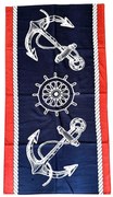 Strand fürdőlepedő FUNNY NAVY 70x140 cm