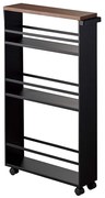 Fekete fém fürdőszobai polcos állvány 47,5x81 cm Tower – YAMAZAKI