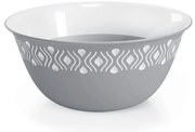 STEFANPLAST Műanyag tál Tosca 29 cm átmérőjű fehér/szürke