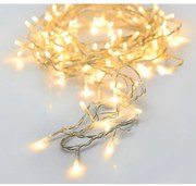 96 LED-es elemes fényfüzér, átlátszó vezetékkel, 8 világítási móddal, meleg fehér, 7 m