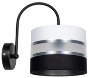 Fali lámpa CORAL 1xE27/60W/230V fekete/fehér