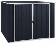 antracitszürke horganyzott acél kerti fészer 195 x 198 x 159 cm