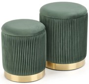 Monty szék, sötétzöld / arany