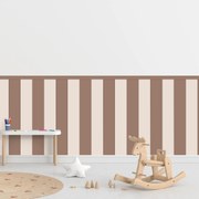 PIPPER. Textil öntapadó tapéta - Egy téglalap - Barna színű Méret: 100cm, Szín: Kombináció