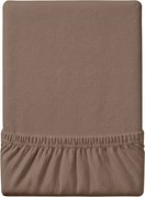 Jersey sötétbarna lepedő EXCLUSIVE 200 x 220 cm