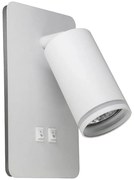 LED Fali spotlámpa PARIS 1xGU10/10W/230V + LED/6W/230V fehér