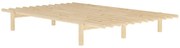 Borovi fenyő franciaágy ágyráccsal 140x200 cm Pace – Karup Design