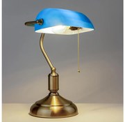 Brilagi - BANK OFFICE asztali lámpa 1xE27/60W/230V réz/kék
