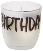 SPAAS Gyertya üvegben felirattal - SZÜLETÉSNAPJA