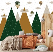 Fotótapéta - Hegyek - grafika (147x102 cm)