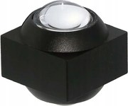 Kültéri LED-es kerti fali lámpa fekete felső alsó 4000K IP54 V-tac