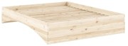 Natúr színű borovi fenyő franciaágy ágytámla nélkül 160x200 cm Orbit – Karup Design