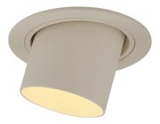 Modern beépíthető spotlámpa bézs GU10 50 mm kerek dönthető - Installa