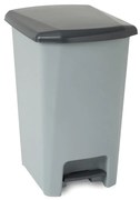 Planet Pedálos szemetes kuka SLIM, műanyag, ECO antracit, 25L