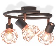 mennyezeti lámpa 3 db 12 W-os LED izzós villanykörtével