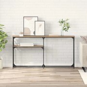 vidaXL Konzolasztal Artisan tölgy 145 x 22,5 x 75 cm Faanyag