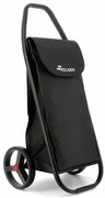 Rolser Com Tweed 8 Black Tube kerekesbevásárlótáska, fekete