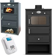 Samott kandalló kályha szabadonálló acél kecske 9kW 90m2 130mm