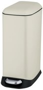 Krémszínű acél pedálos szemetes 20 l Design – Wenko
