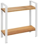 WENKO 53024100 - LOUISA polc 32x33 cm fehér/barna