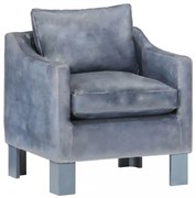 barna valódi bőr kagylófotel