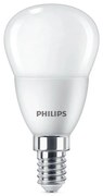 Philips P45 E14 LED kisgömb fényforrás, 5W=40W, 2700K, 470 lm, 220-240V