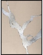 Kézzel festett kép 90x120 cm Wild Horizon Silver – Malerifabrikken