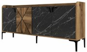 Venedik szekrény Walnut and Black Marble