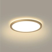 Brilagi - ULTRA SLIM LED fürdőszobai lámpa, 12 W, 230 V, Ø 22,5 cm, arany, IP54