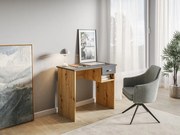 Íróasztal 1 fiókkal Artisan tölgy / antracit színkombinációban – COLIN