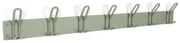Szürkészöld fém fali fogas 100 cm Miles – Spinder Design