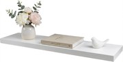 Fali polc SHELORA 120x23,5 cm, fehér