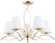 Csillár rúdon  MONZA 5xE14/10W/230V arany