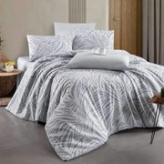 Belinda szürke pamut ágyneműhuzat 200x140cm+90x70cm TiaHome