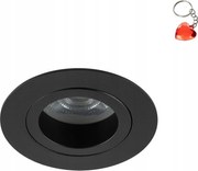 Fürdőszobai süllyesztett lámpatest Aura Black GU10 10571 Tk Lighting