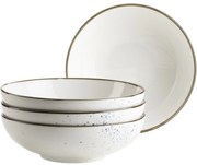 Mäser 4 részes tálkészlet Pintar White kék pöttyös22 cm