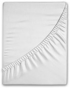 Fehér gumis flanel lepedő 90x200 cm – Good Morning