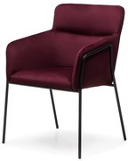 Bordó design szék HELSINKI VELVET